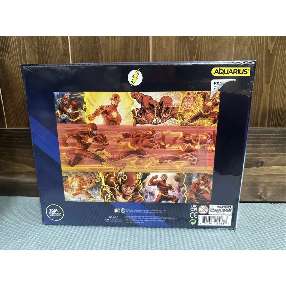 NEW SEALED DC‎ Comics The Flash Superhero AQUA 500 Piece Jigsaw Puzzle UNIQUE!